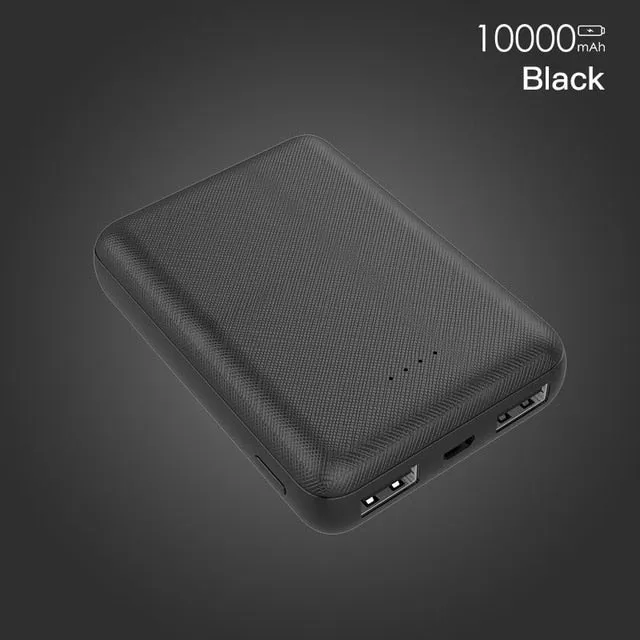 PZOZ Power Bank 10000mAh Dual USB Mobile Phone External Battery Fast Charge For iphone xiaomi mi Portable Charger mini PowerBank