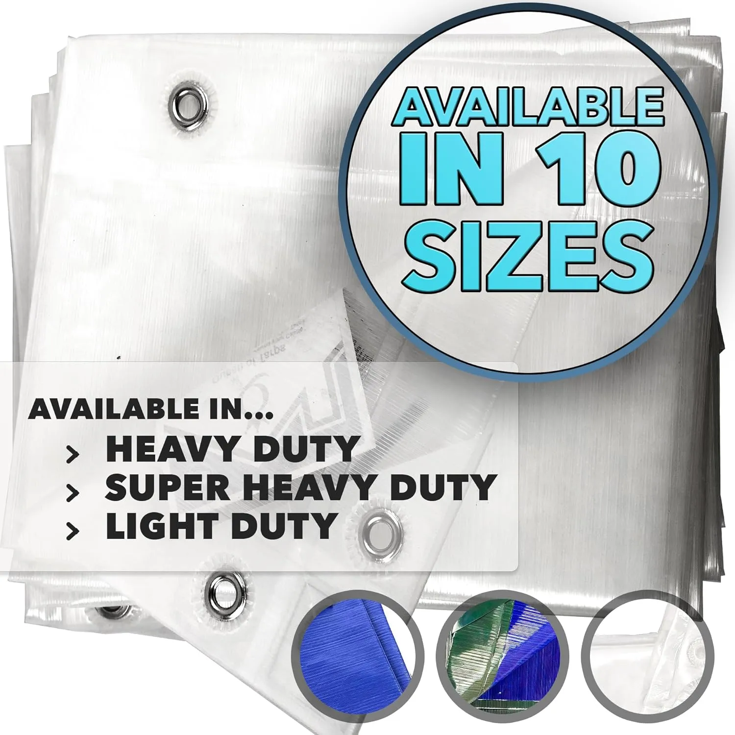 QUEEN OF TARPS | 6x8 Super Heavy Duty Tarp Waterproof, 200 GSM is 20 MIL, UV/Tear Resistant Tarp, Camping, Outdoor Furniture, Car, Tents, Painting, Firewood Protection | 6x8, Super Duty
