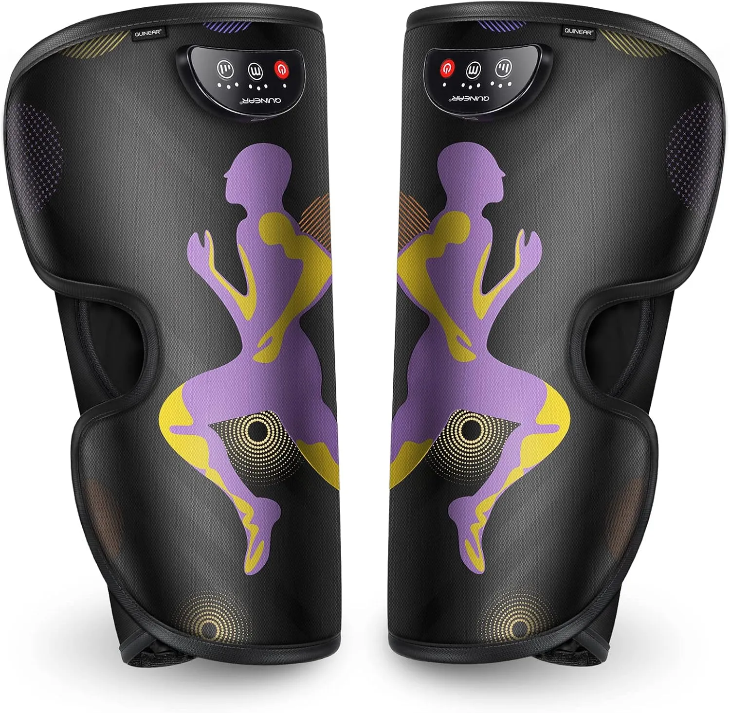 QUINEAR Rechargeable Leg Massager for Circulation and Pain Relief, Cordless Air Leg Compression System, Calf Massager Gift for Mom Dad Women Men (FSA or HSA Eligible)