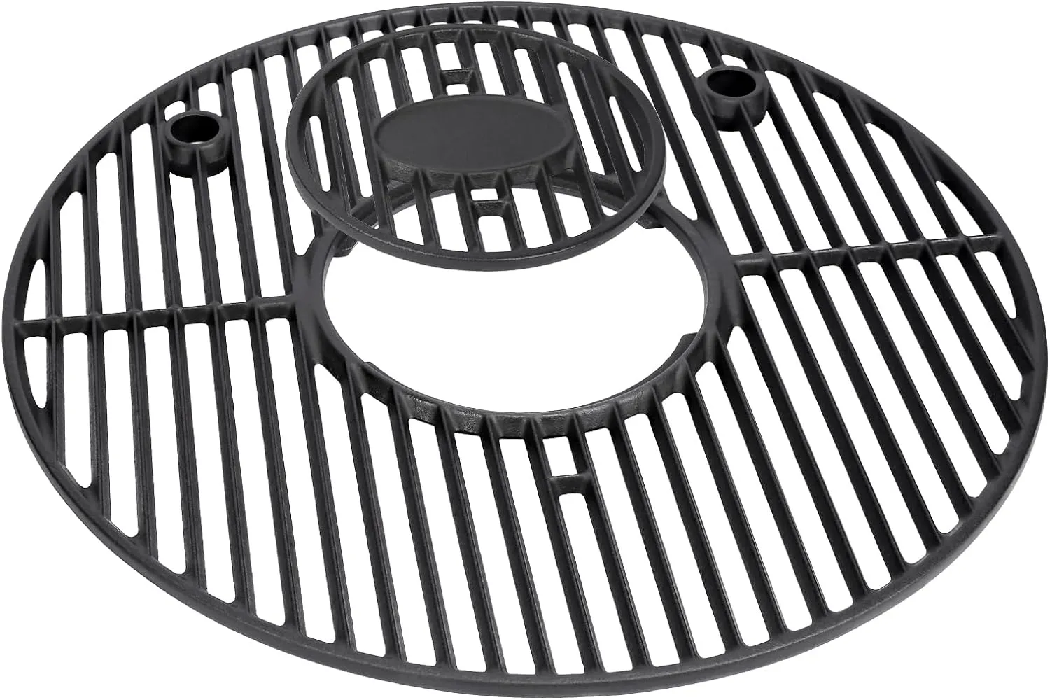 QuliMetal 19.5" Cast Iron Round Grill Parts for Akorn Kamado Ceramic Grill, Pit Boss K24, Louisiana Grills K24, Char-Griller 16620, Grill Grate Grid for Akorn Kamado