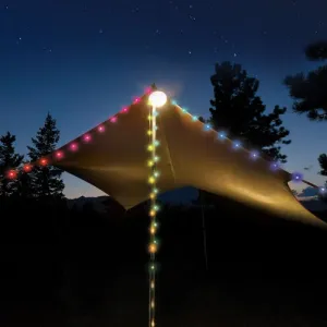 Radiant Starlit Rechargeable Lantern   String Light - Disc O Select