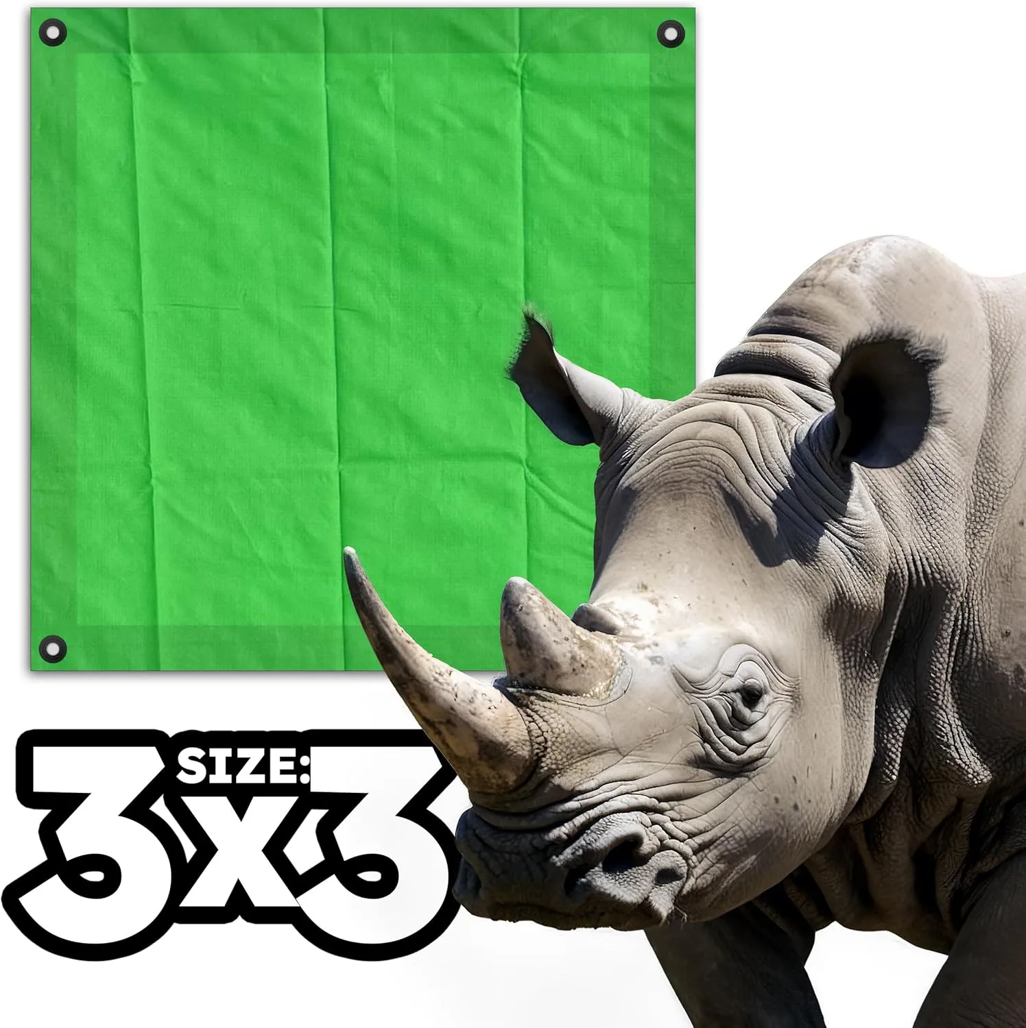 RENEGADE Heavy Duty Mini Tarp | 3’ x 3’ | PFAS & PVC Free | Rip, Tear, UV & Waterproof | Ultra Tough Weather Protective Cover | Construction Agriculture Home Garden Patio Camping Boat Outdoor