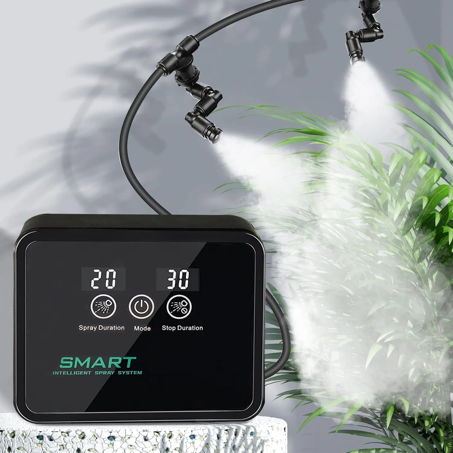 Reptile Humidifiers Smart Misting System, Reptile Mister Automatic with Timer, Terrariums Humidifier with 360°Adjustable Misting Nozzles, Spray Kit for Rainforest Plants Amphibian