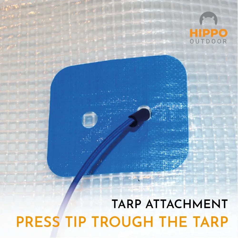 Reusable Attachment Points for Tarpaulins, Tents & Covers