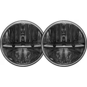 Rigid Industries 7in Round Headlights w/ PWM Adaptors - Set of 2