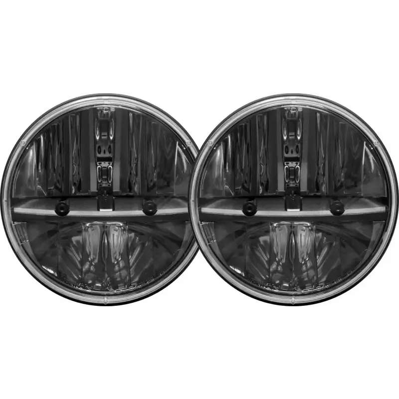 Rigid Industries 7in Round Headlights w/ PWM Adaptors - Set of 2