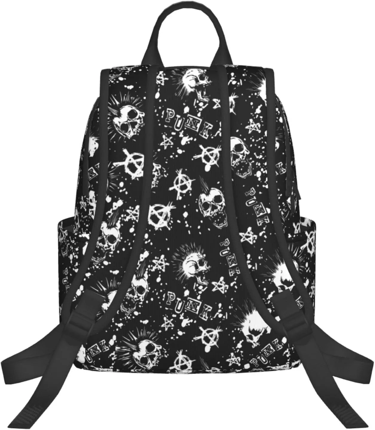 RIMENCH Lightweight Casual Laptop Backpack For Men and Women cool gothic punk skull Bookbag For College