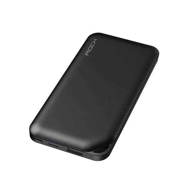 ROCK Mini Power Bank 10000mAh for Samsung Xiaomi Ultra Slim Powerbank for iphone X Portable External Battery Charger
