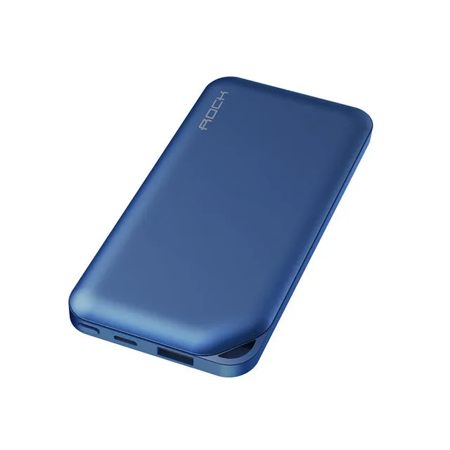ROCK Mini Power Bank 10000mAh for Samsung Xiaomi Ultra Slim Powerbank for iphone X Portable External Battery Charger