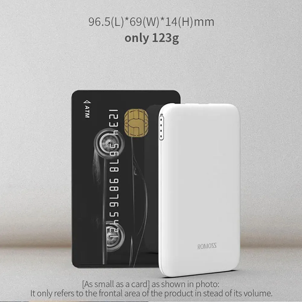 Romoss Pure05 5000mAh Power Bank - White