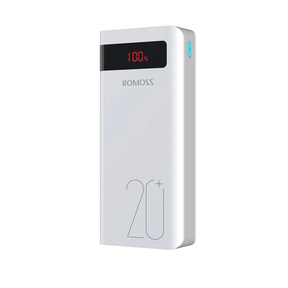Romoss Sense 6PS  20000mAh 18W Ultra-Fast Charging Power Bank - White