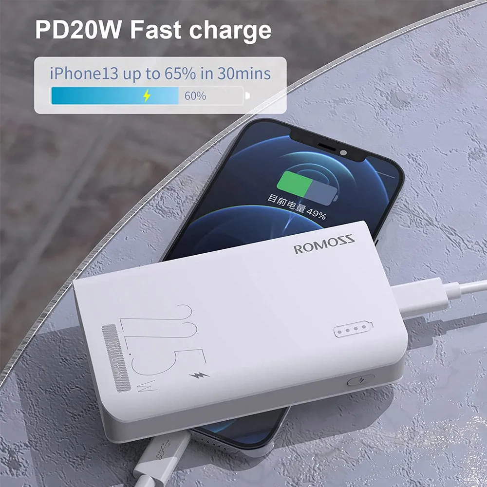 Romoss Sense4SF 10000mAh 22.5W Mini Power Bank - White