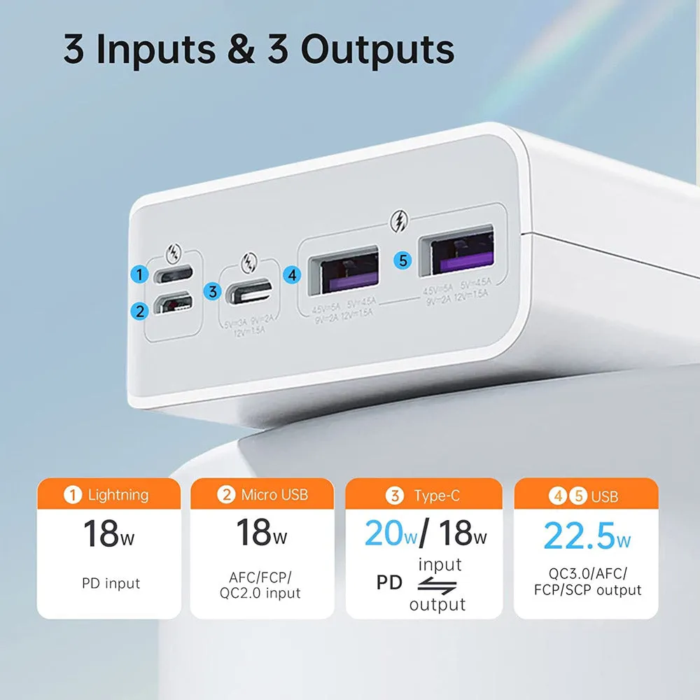 Romoss Sense8F 30000mAh 22.5W Ultra-Fast Charging Power Bank - White