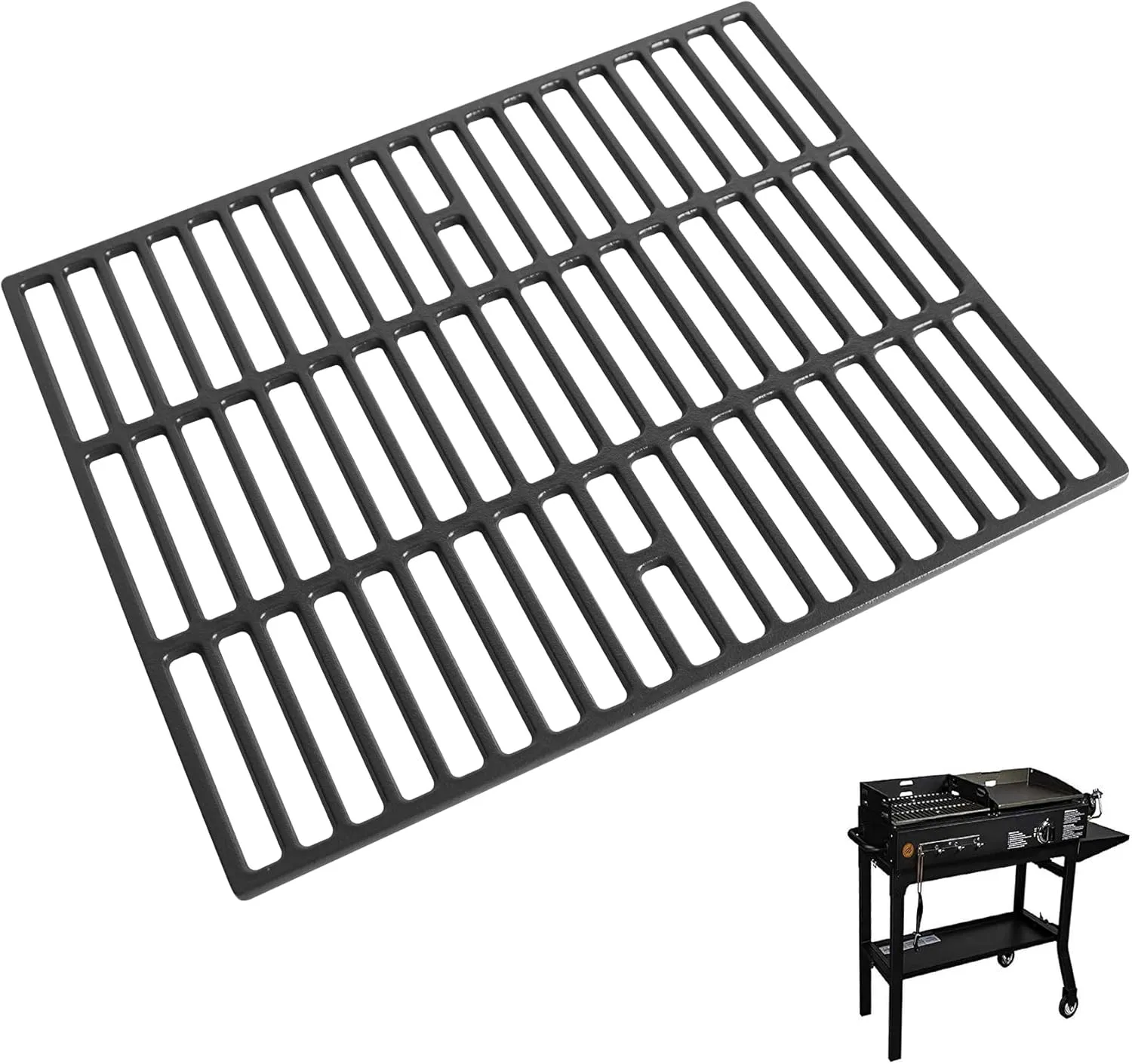 SafBbcue Grill Grate for Blackstone 1819 Griddle & Charcoal Combo Cast Iron Replacement Grate – Durable, Easy to Use Outdoor Cooking Accessory