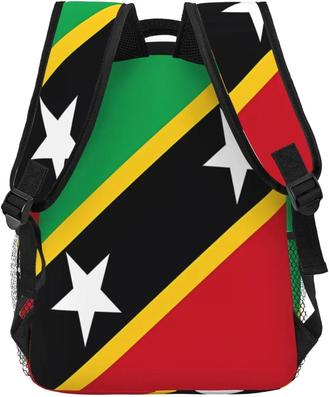 Saint Kitts And Nevis Flag Backpack Casual Laptop Backpack Double Shoulder Bag Lightweight Backpack For Women Men Travel