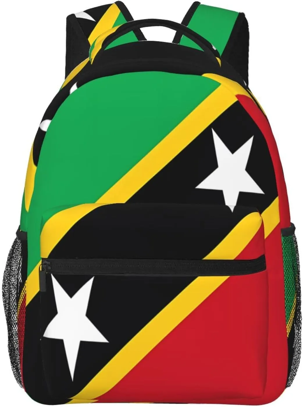 Saint Kitts And Nevis Flag Backpack Casual Laptop Backpack Double Shoulder Bag Lightweight Backpack For Women Men Travel