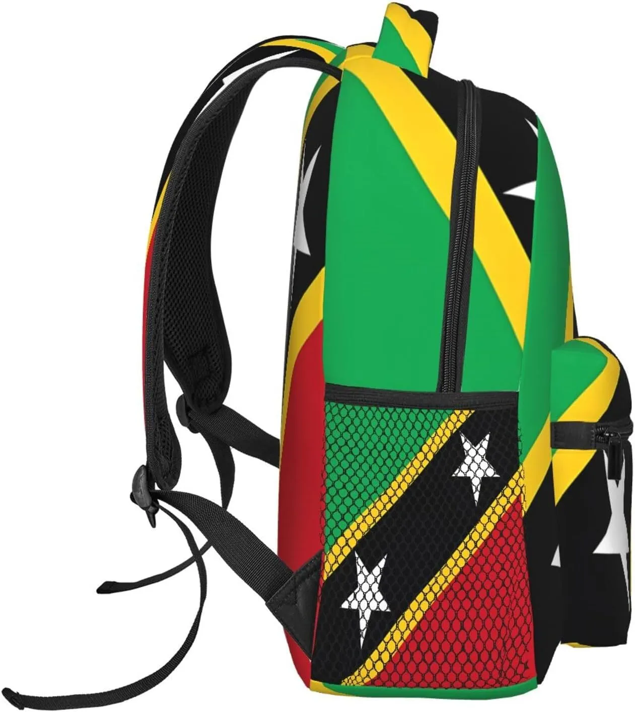 Saint Kitts And Nevis Flag Backpack Casual Laptop Backpack Double Shoulder Bag Lightweight Backpack For Women Men Travel