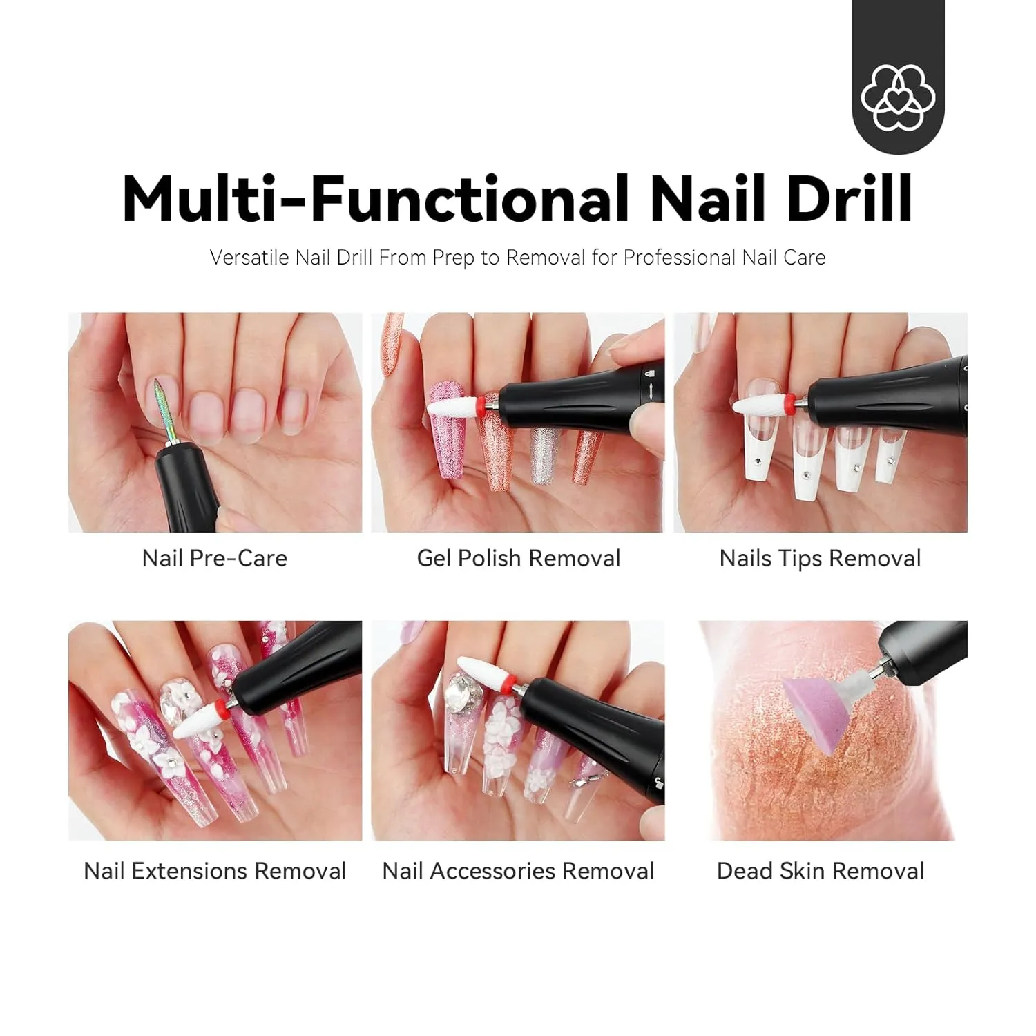 SAVILAND Professional Electric Nail Drill for Acrylic Nails : 35000RPM 2025 Portable Nail File Faster Removal Acrylic Nails & Large Battery Capacity for Nail Art, Pedicure Manicure Home Nail Salon