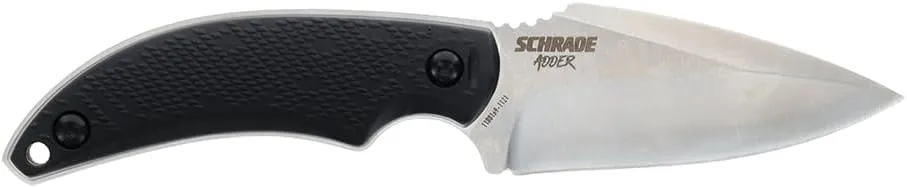 Schrade Delta Class Adder Fixed Blade with Drop Point Blade for Outdoor Survival