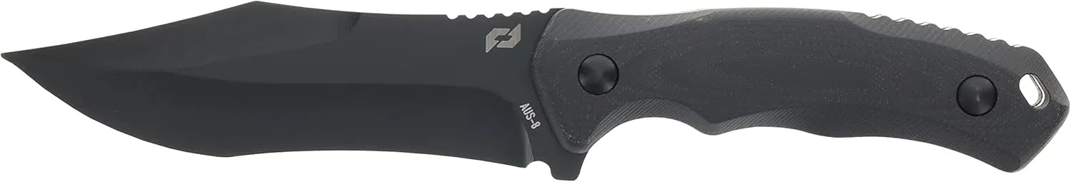 Schrade Delta Class Steel Driver Fixed Blade 10in with 4in AUS-8 Steel Blade and G10 Handle for Hunting and Bushcraft