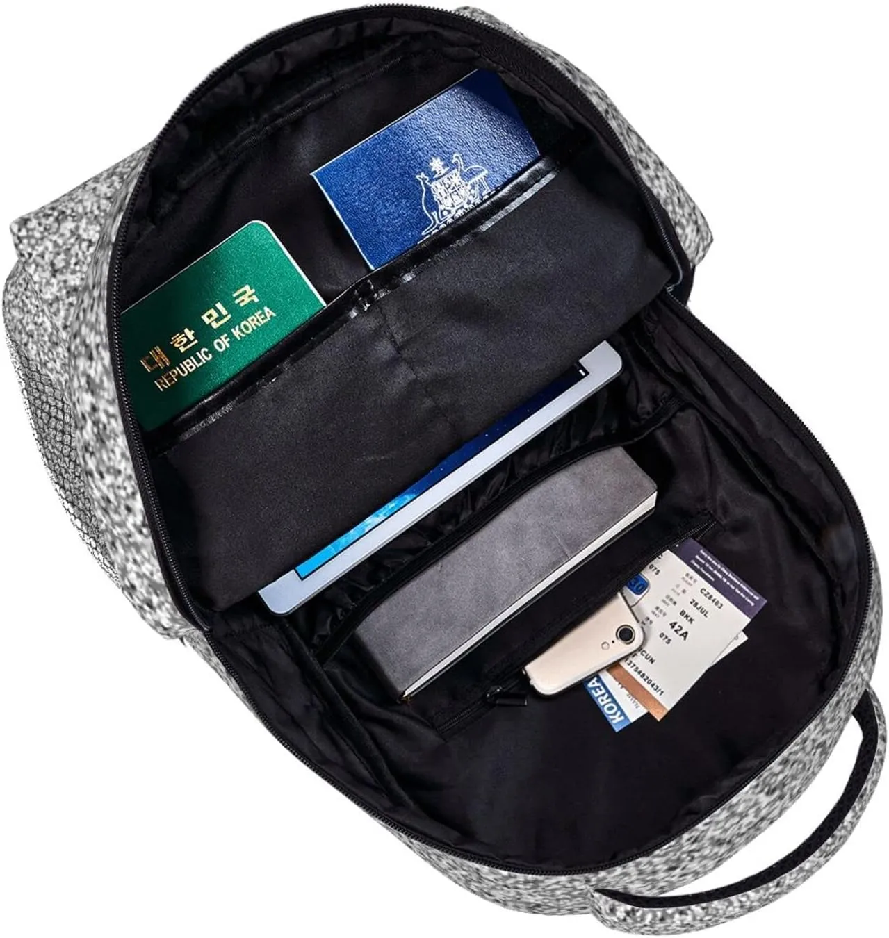 Silver Glitter Backpack Lightweight Backpack for College Travel Work for Men and Women