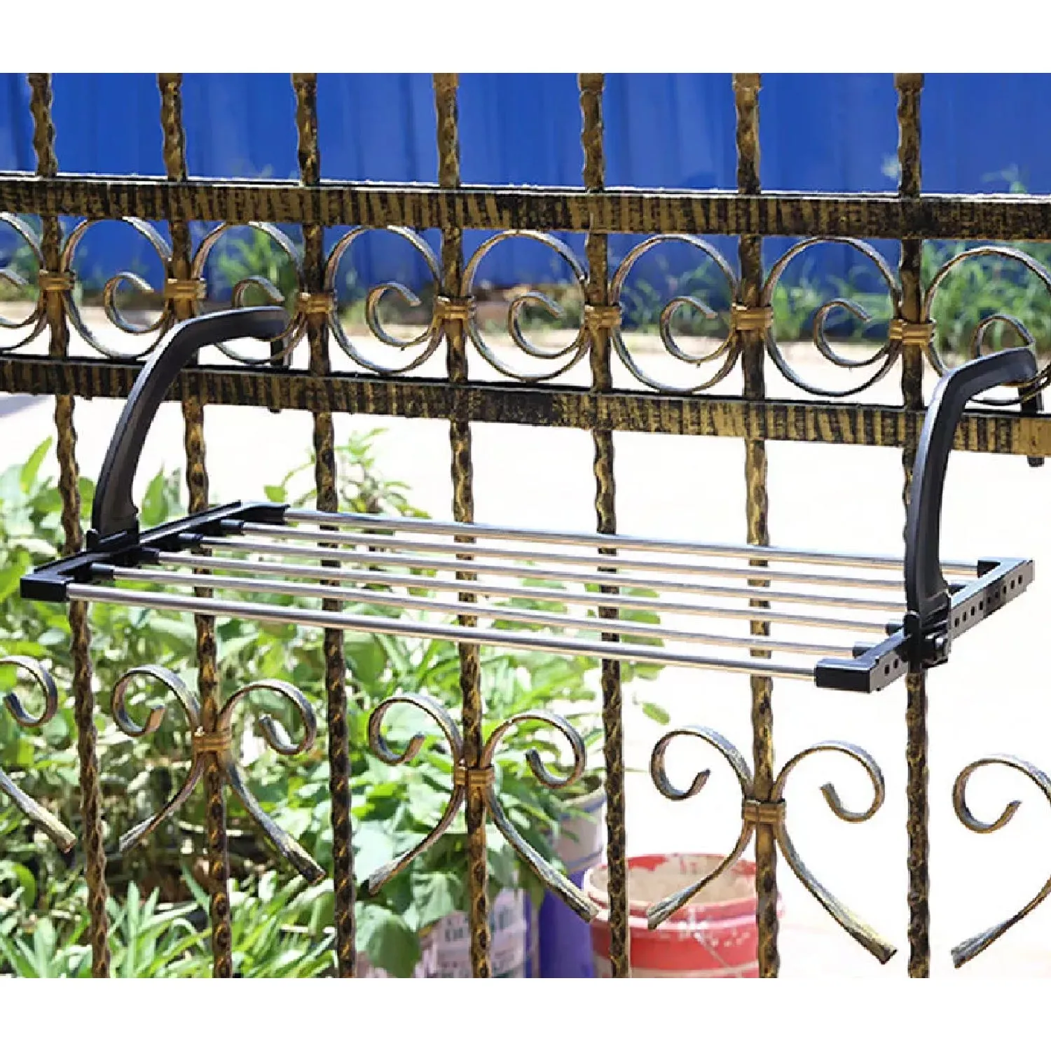 Small Hanging Rack Cloth Drying Rack for Home, Balcony, and Window