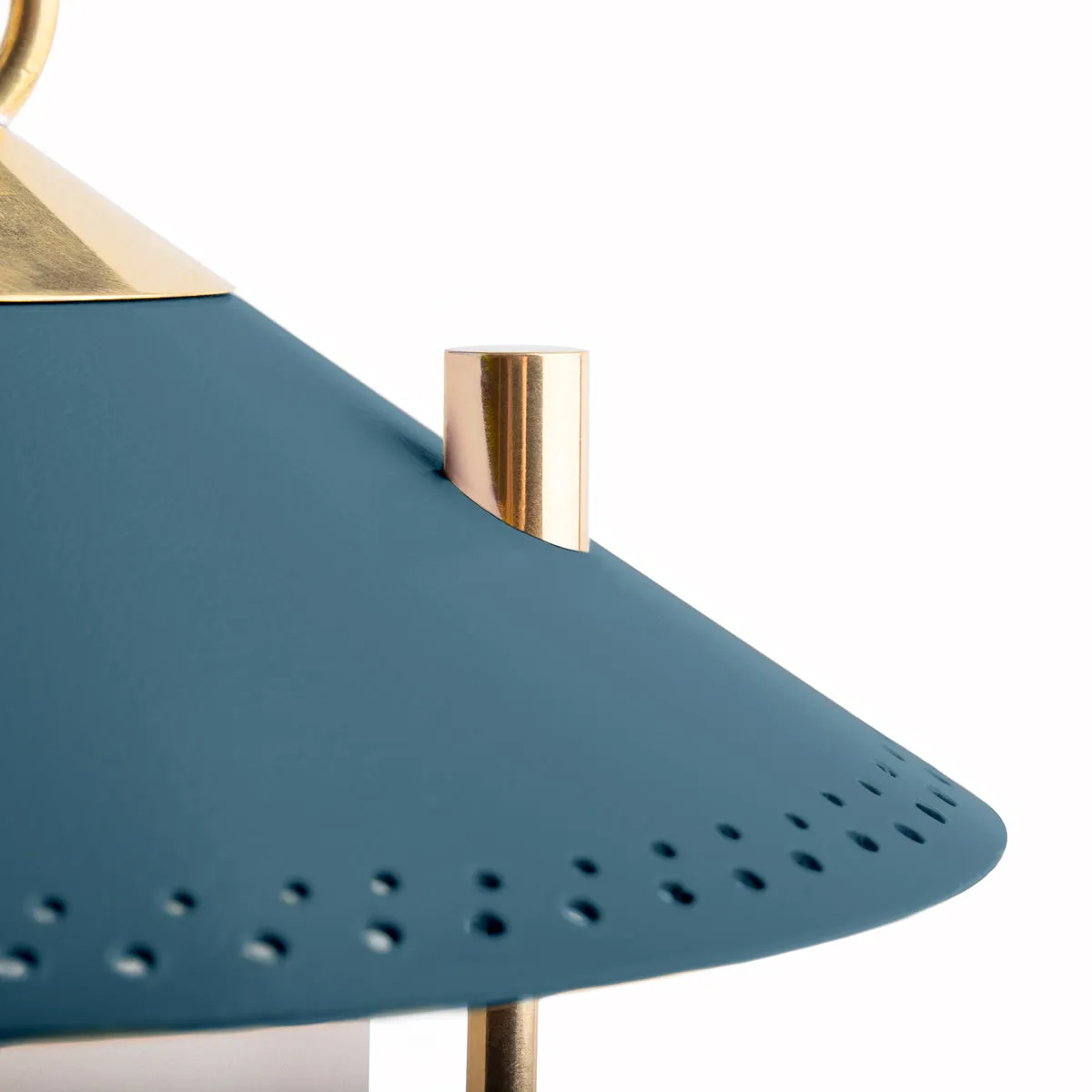 smaller Stefan cordless lantern in Denim by the Novogratz