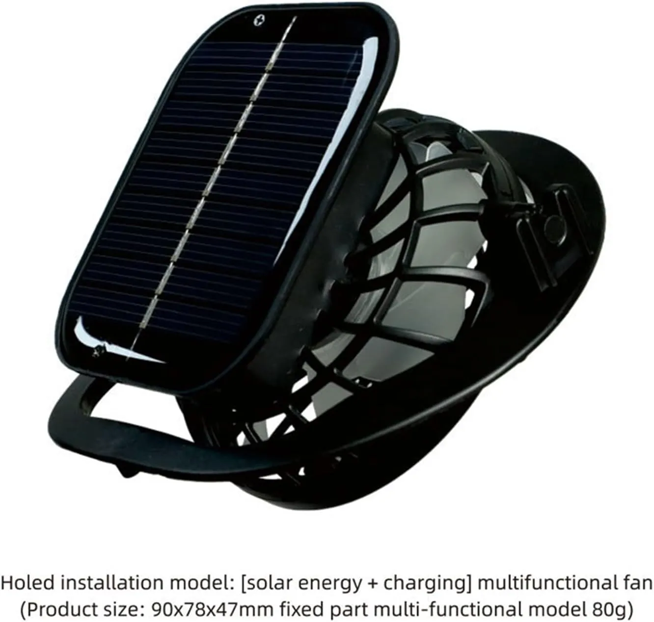 Solar Fan Outdoor Fishing Hat Wide Brim Solar Fan Sun Protection Hat-Solar & USB Charging,Ultralight Solar Fan Sun Hat