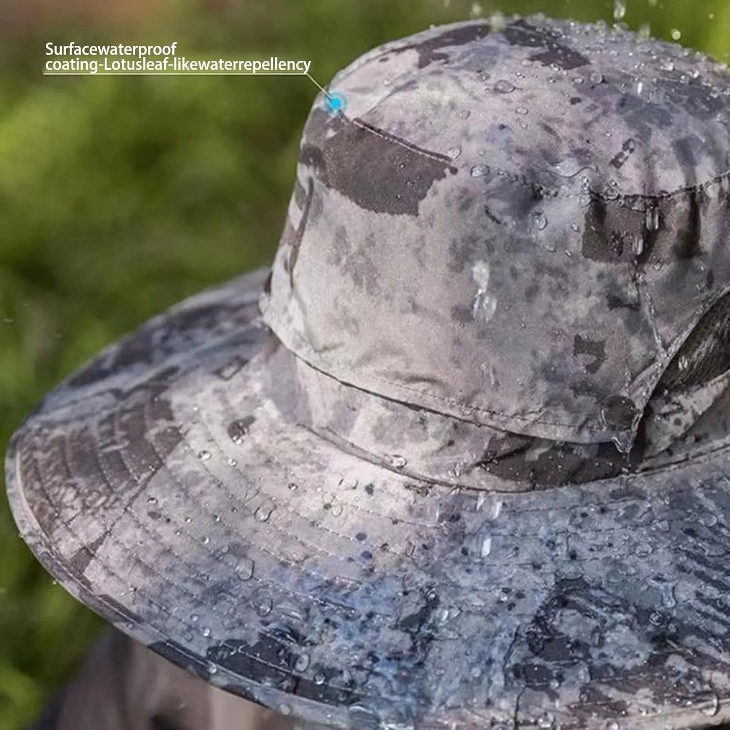Solar Fan Outdoor Fishing Hat Wide Brim Solar Fan Sun Protection Hat-Solar & USB Charging,Ultralight Solar Fan Sun Hat