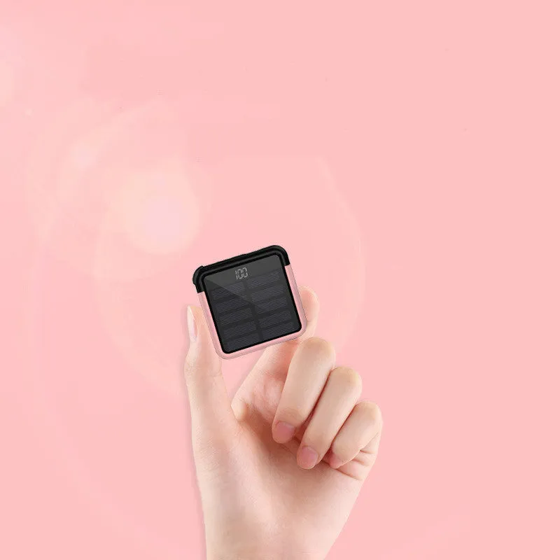 Solar Mini Power Bank 5000mAh Ultra-Thin Polymer Power Bank
