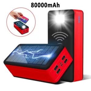 Solar Power Bank Solar Charging Mobile Phone Wireless Battery Fast Charging
