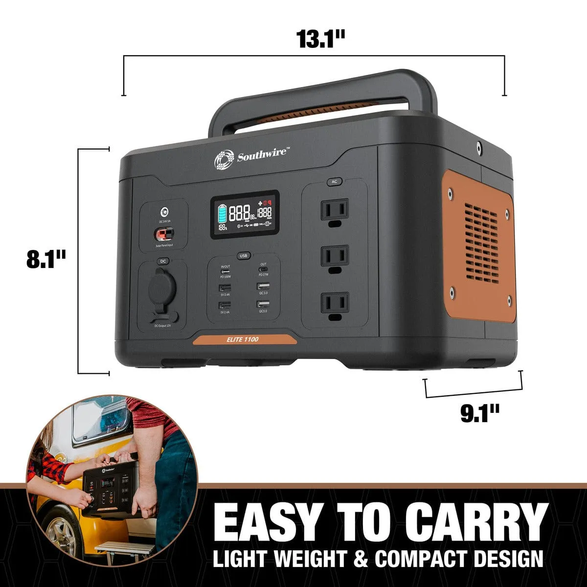 Southwire Elite 1100 Series™ Portable Power Station - 53253