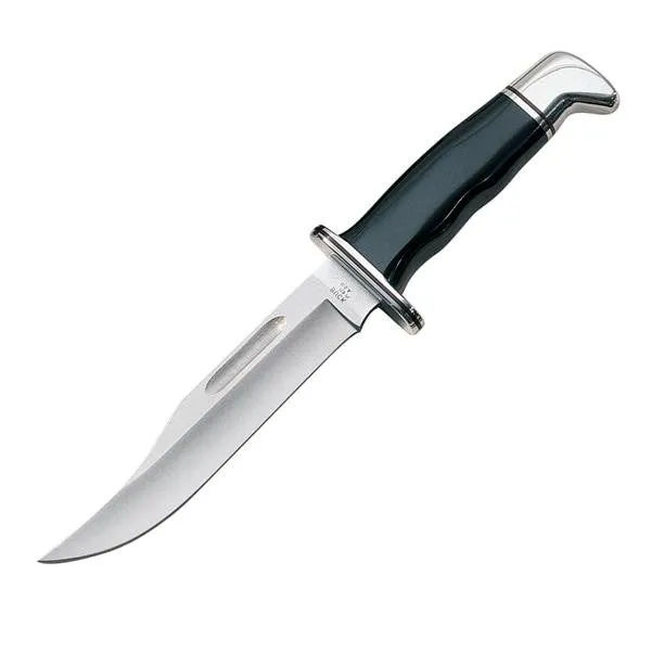 Special, Black Phenolic Handle, Plain, Leather Sheath