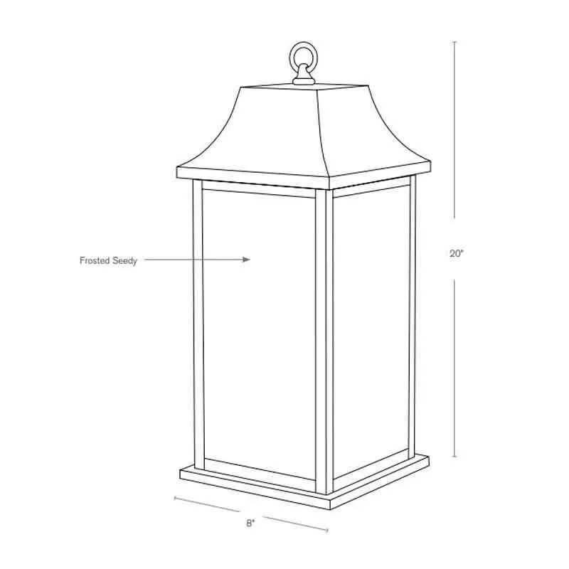 SPJ Lighting SPJ-PL10 Patio Lantern 120V Rechargeable Battery