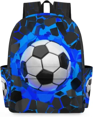 Sport Football Ball Kids Backpack for Boys Girls Soccer Sport Preschool Toddler Backpack Kindergarten Nursery Bookbag Travel Children Lightweight School Bag