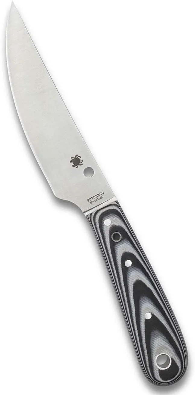 Spyderco Bow River Plain Edge 4.36" Fixed Blade Knife (FB46GP)