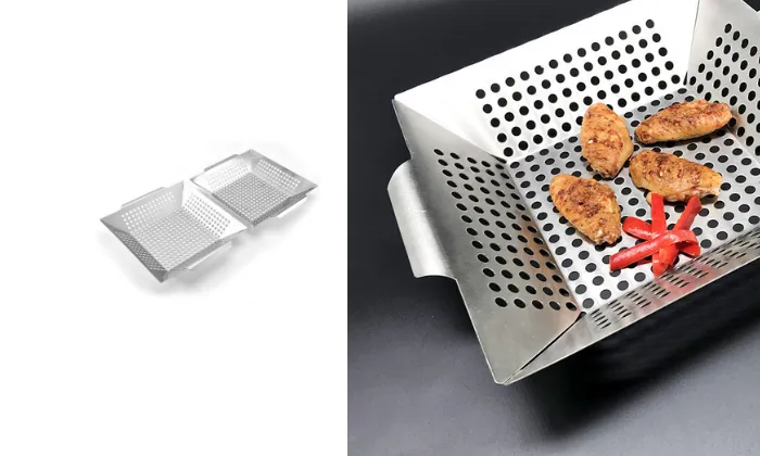 Stainless Steel Barbecue Basket With Handle