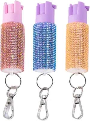 Stylish Self-Defense Keychain Pepper Spray - 16ft Range, Twist Top Safety