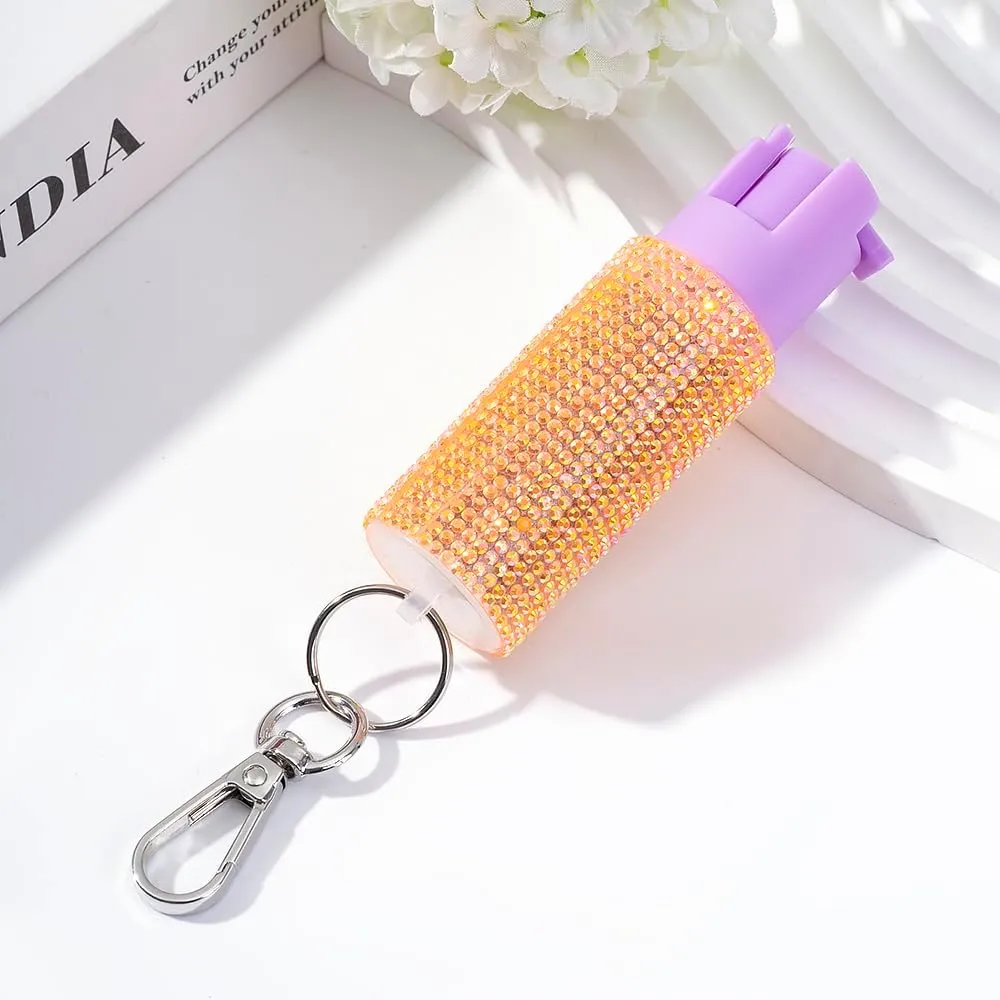 Stylish Self-Defense Keychain Pepper Spray - 16ft Range, Twist Top Safety