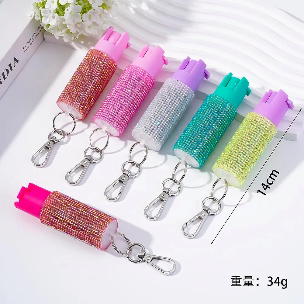 Stylish Self-Defense Keychain Pepper Spray - 16ft Range, Twist Top Safety