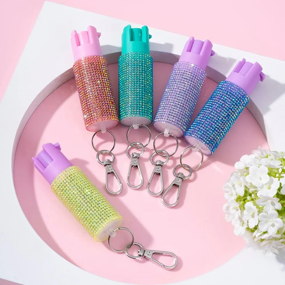 Stylish Self-Defense Keychain Pepper Spray - 16ft Range, Twist Top Safety