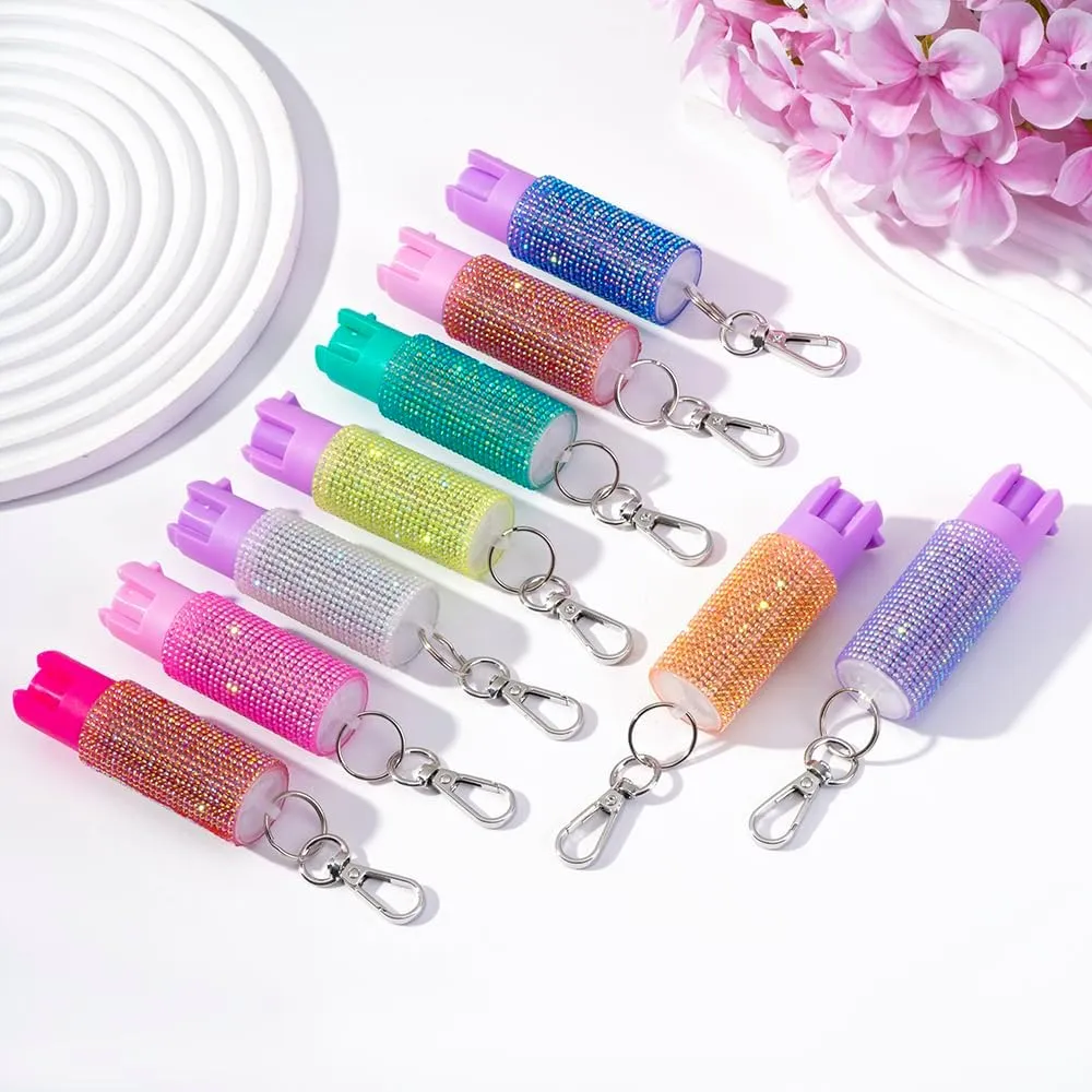 Stylish Self-Defense Keychain Pepper Spray - 16ft Range, Twist Top Safety