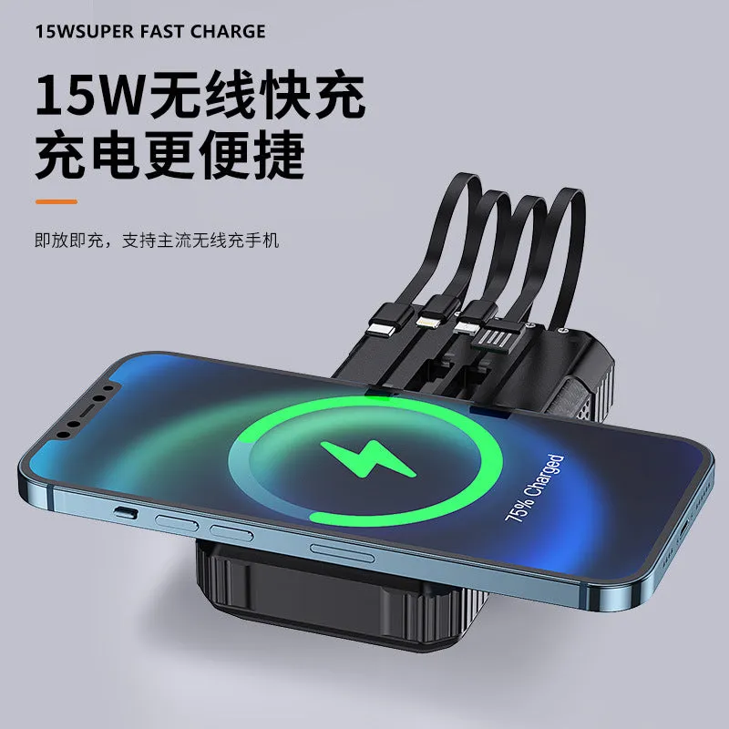Super Fast Charging Solar Power Bank – 30,000mAh, Wireless
