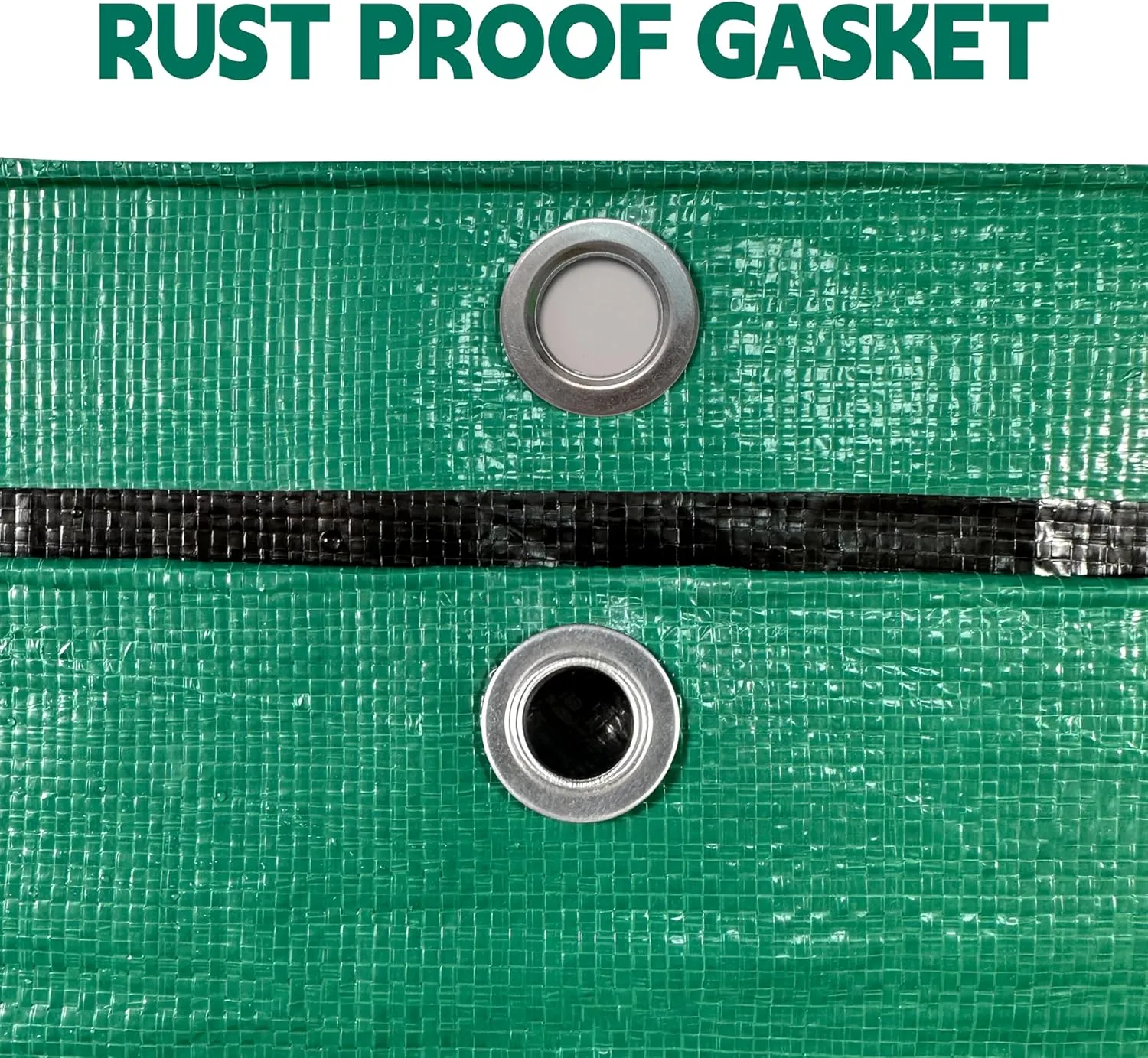 Tarp 10x12 ft Heavy Duty 100% Waterproof 10mil,UV Resistant,Durable Grommets and Reinforced Edges Green/Black Tarp for Camping, Swimming Pools,Car Coverage -by MVPNET