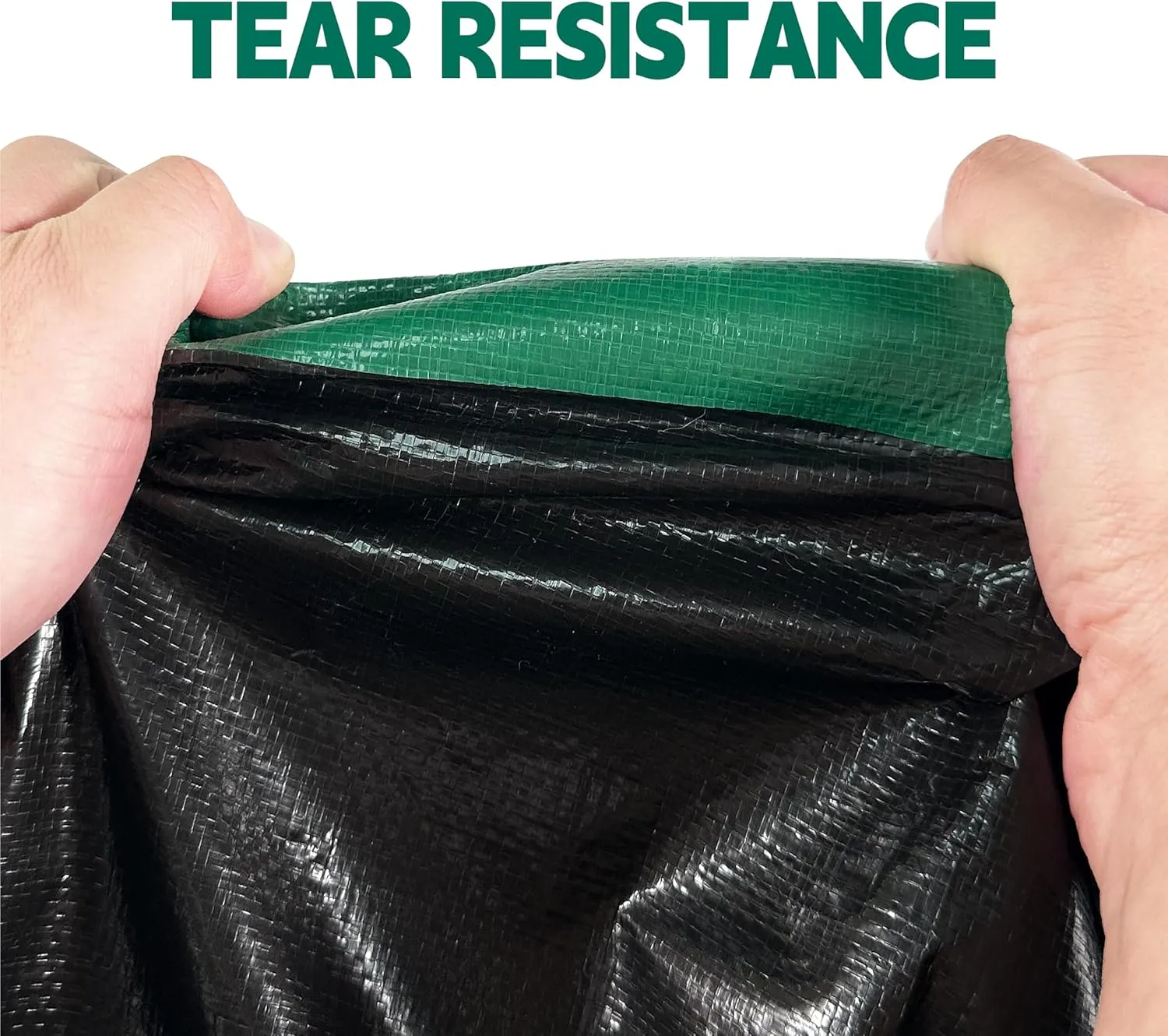 Tarp 10x12 ft Heavy Duty 100% Waterproof 10mil,UV Resistant,Durable Grommets and Reinforced Edges Green/Black Tarp for Camping, Swimming Pools,Car Coverage -by MVPNET