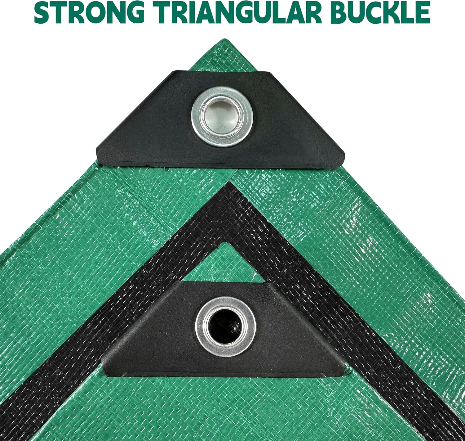 Tarp 10x12 ft Heavy Duty 100% Waterproof 10mil,UV Resistant,Durable Grommets and Reinforced Edges Green/Black Tarp for Camping, Swimming Pools,Car Coverage -by MVPNET