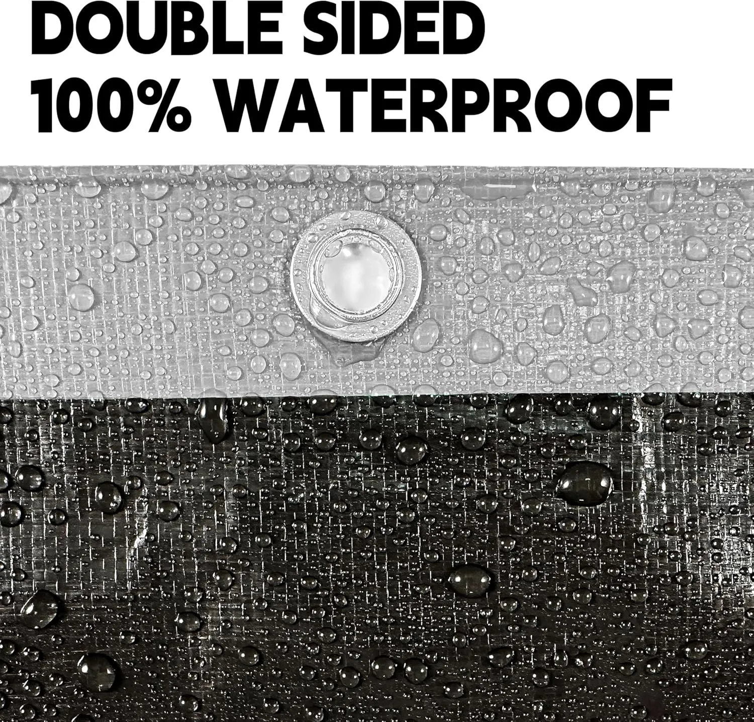 Tarp Heavy Duty 8x10ft Waterproof Tarps,10mil Uv Resistant,Multipurpose Silver/Black Tarps for Cars,Camping,Roof,Ship,Garden.by-MVPNET