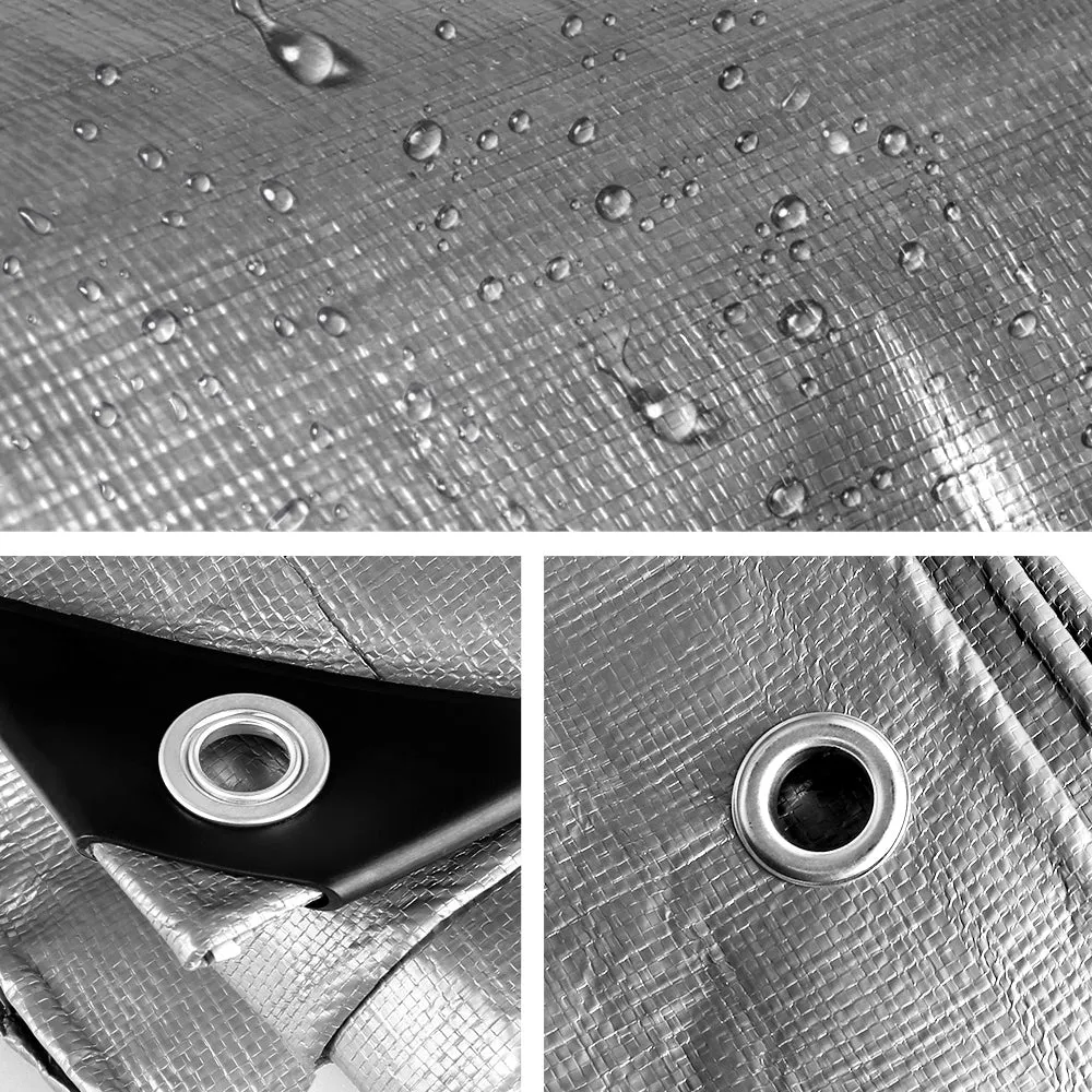 Tarp Tarpaulin 3.6X6M Canvas Camping Heavy Duty Sun Cover