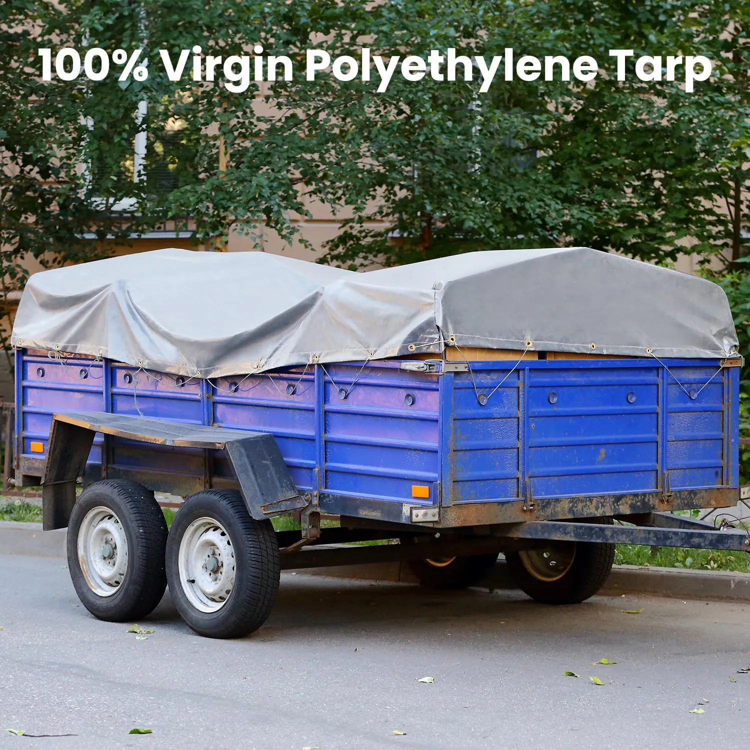 Tarp Waterproof 12x16Ft, Heavy Duty Tarp Cover Extra Thick 14 Mil Tear and UV Resistant, Outdoor Tarps with Grommets and Reinforced Edges for Roof, Camping, Patio, Pool, Boat