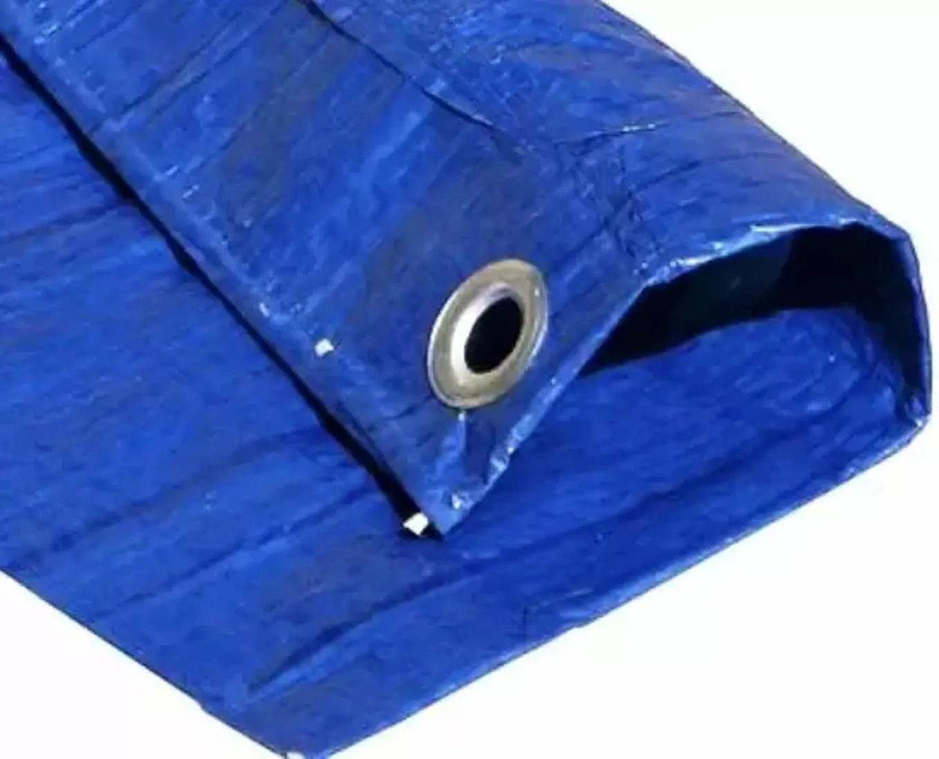Tarps Now 6x16 ft Heavy Duty Plastic Tarp (Poly Tarp) | 6 MIL Waterproof Cover | Rip & Tear-Resistant | Rustproof Grommets & Reinforced Edges | Ideal for Roofing, Camping & Tent - Blue